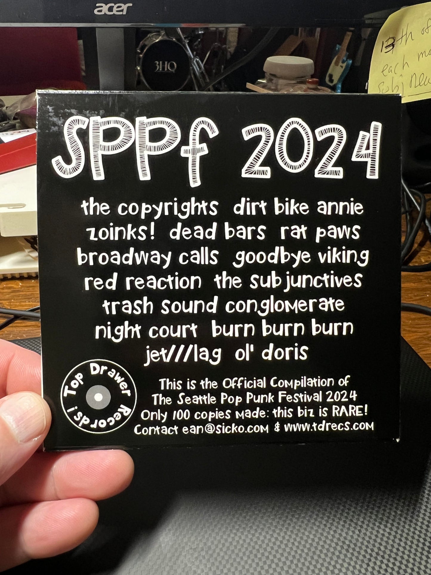 Seattle Pop Punk Festival 2024 Compilation CD