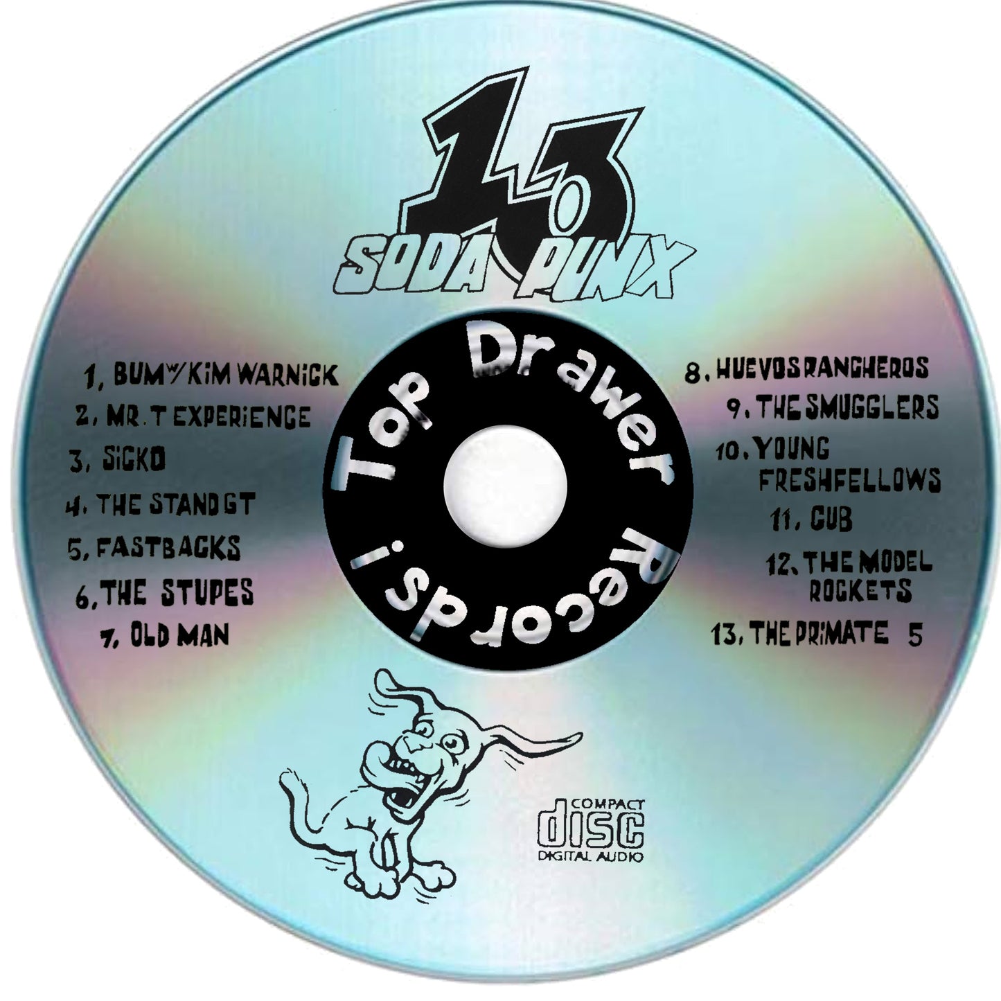 13 Soda Punx - Fastbacks, Sicko, MTX, Bum 30th Anniversary Reissue CD LP