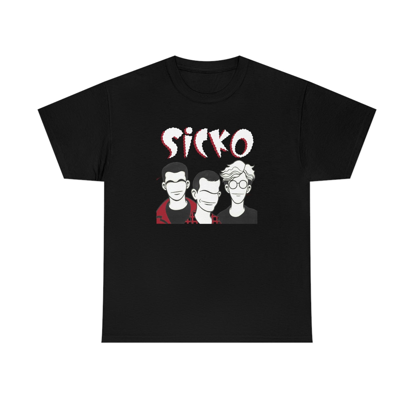 Sicko Black, White, and Red Shirt